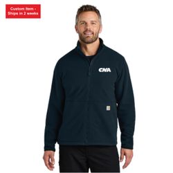 Image of Carhartt® Men's Textured Full-Zip  Fleece Jacket