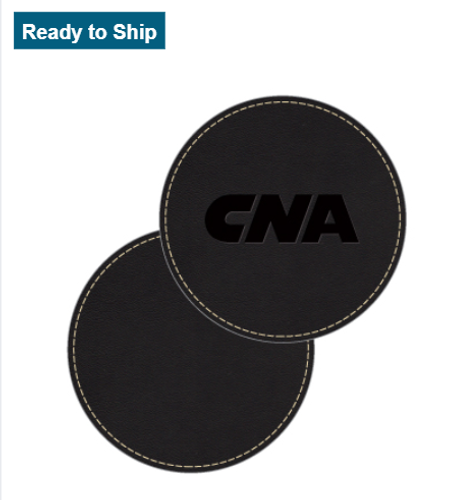Classic Round Leather Coaster image thumbnail
