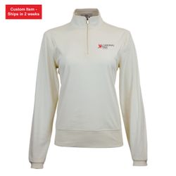 Image of Women’s Luxe 1/4 Zip Pullover (Cardinal E&S® Logo)