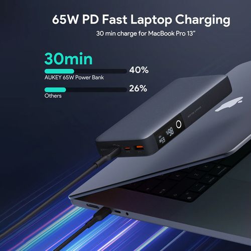 Aukey 20,000MAH Laptop Power Bank (Cardinal E&S® Logo) image thumbnail