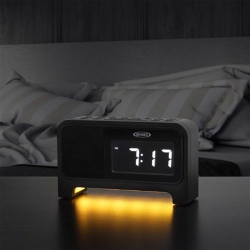 Jensen® Digital Dual Alarm Soothing Sounds Clock Radio w/Night Light image thumbnail