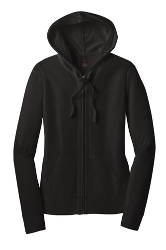 District Women's Fitted Jersey Full-Zip Hoodie image thumbnail