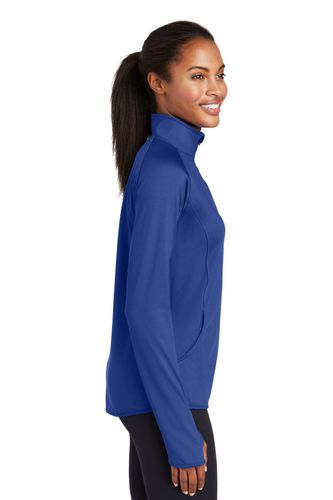 Sport-Tek Ladies Sport-Wick Stretch 1/4-Zip Pullover image thumbnail