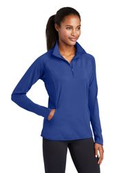Image of Sport-Tek Ladies Sport-Wick Stretch 1/4-Zip Pullover