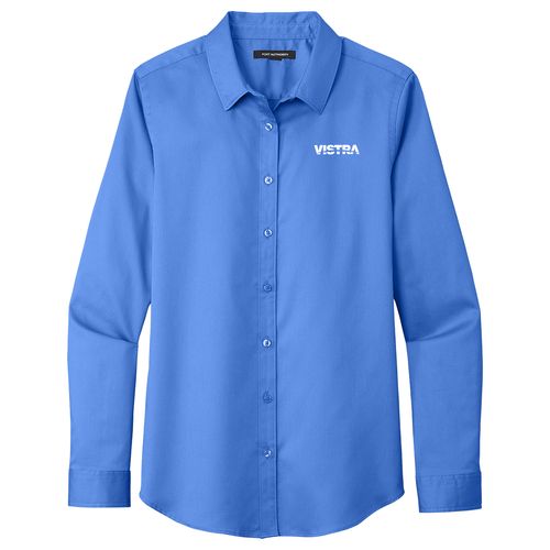 Port Authority Women's Long Sleeve SuperPro React Twill Shirt image thumbnail