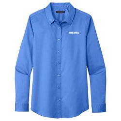 Image of Port Authority Women's Long Sleeve SuperPro React Twill Shirt