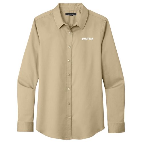 Port Authority Women's Long Sleeve SuperPro React Twill Shirt image thumbnail