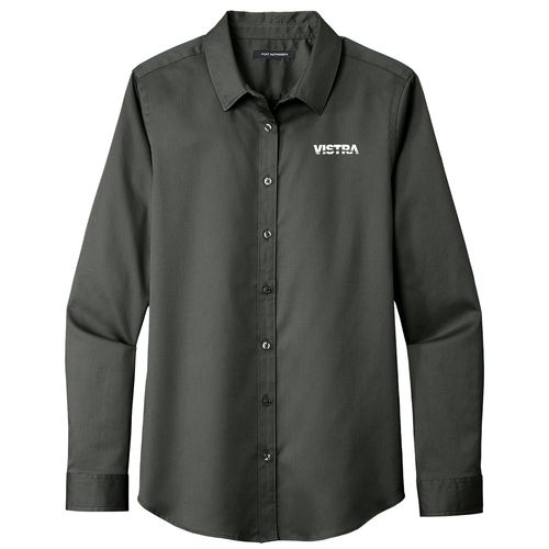 Port Authority Women's Long Sleeve SuperPro React Twill Shirt image thumbnail
