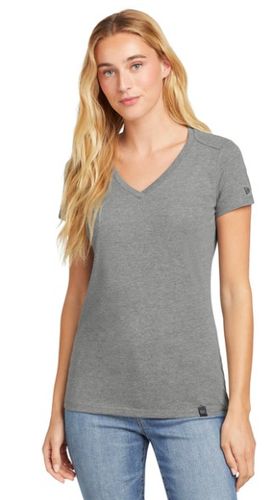 New Era Ladies Heritage Blend V-Neck Tee LNEA101 image thumbnail
