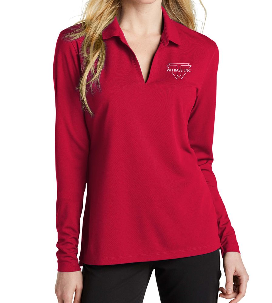 Nike Ladies Dri-FIT Micro Pique 2.0 Long Sleeve Polo NKDC2105  primary image