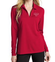 Image of Nike Ladies Dri-FIT Micro Pique 2.0 Long Sleeve Polo NKDC2105 