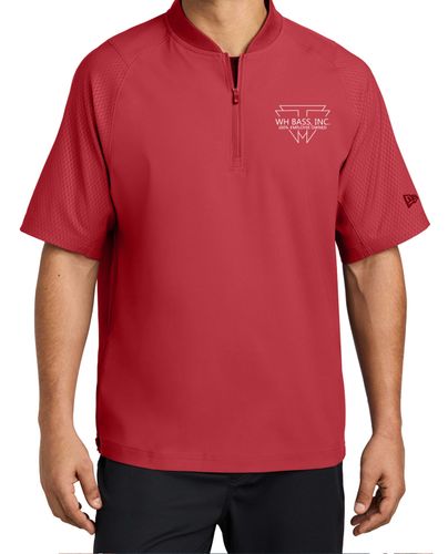 New Era Cage Short Sleeve 1/4-Zip Jacket NEA600  image thumbnail