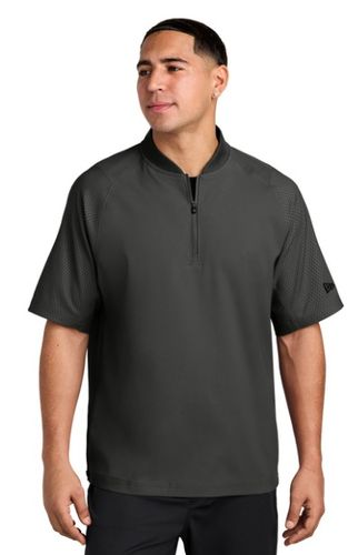 New Era Cage Short Sleeve 1/4-Zip Jacket NEA600  image thumbnail