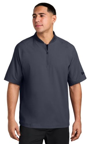 New Era Cage Short Sleeve 1/4-Zip Jacket NEA600  image thumbnail