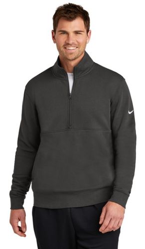 Nike Club Fleece Sleeve Swoosh 1/2-Zip NKDX6718 image thumbnail