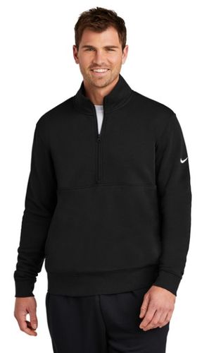 Nike Club Fleece Sleeve Swoosh 1/2-Zip NKDX6718 image thumbnail