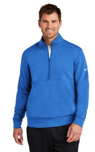 Nike Club Fleece Sleeve Swoosh 1/2-Zip NKDX6718 image thumbnail