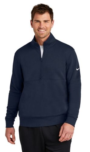 Nike Club Fleece Sleeve Swoosh 1/2-Zip NKDX6718 image thumbnail