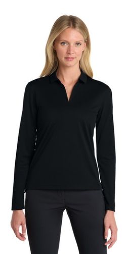Nike Ladies Dri-FIT Micro Pique 2.0 Long Sleeve Polo NKDC2105  image thumbnail