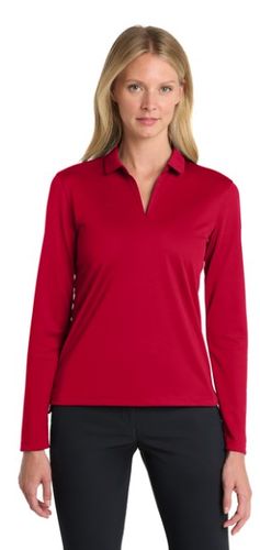 Nike Ladies Dri-FIT Micro Pique 2.0 Long Sleeve Polo NKDC2105  image thumbnail