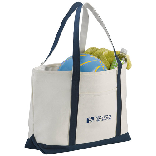 Zippered Canvas Boat Tote  image thumbnail