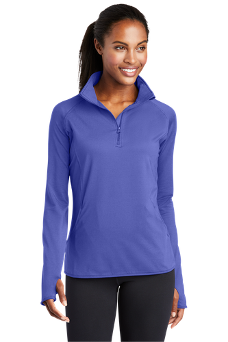 Sport-Tek® Ladies Sport-Wick® Stretch 1/2-Zip Pullover. image thumbnail