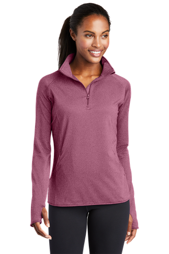 Sport-Tek® Ladies Sport-Wick® Stretch 1/2-Zip Pullover. image thumbnail