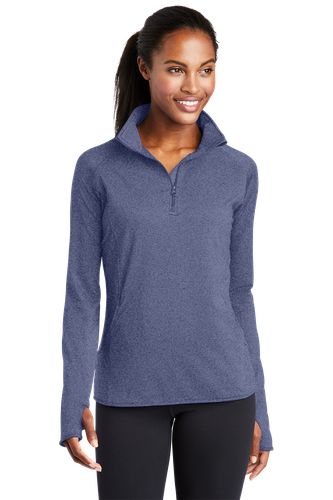 Sport-Tek® Ladies Sport-Wick® Stretch 1/2-Zip Pullover. image thumbnail