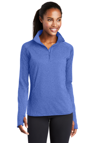 Sport-Tek® Ladies Sport-Wick® Stretch 1/2-Zip Pullover. image thumbnail
