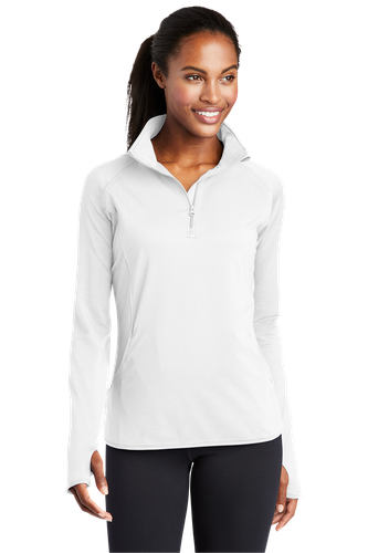 Sport-Tek® Ladies Sport-Wick® Stretch 1/2-Zip Pullover. image thumbnail