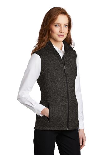 Ladies Sweater Fleece Vest image thumbnail Ladies Sweater Fleece Vest image thumbnail