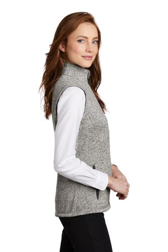 Ladies Sweater Fleece Vest image thumbnail Ladies Sweater Fleece Vest image thumbnail