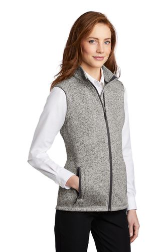 Ladies Sweater Fleece Vest image thumbnail Ladies Sweater Fleece Vest image thumbnail