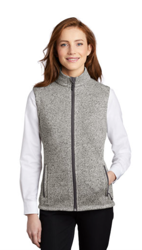 Ladies Sweater Fleece Vest image thumbnail Ladies Sweater Fleece Vest image thumbnail