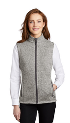 Image of Ladies Sweater Fleece Vest 