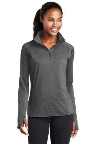 Sport-Tek® Ladies Sport-Wick® Stretch 1/2-Zip Pullover. image thumbnail