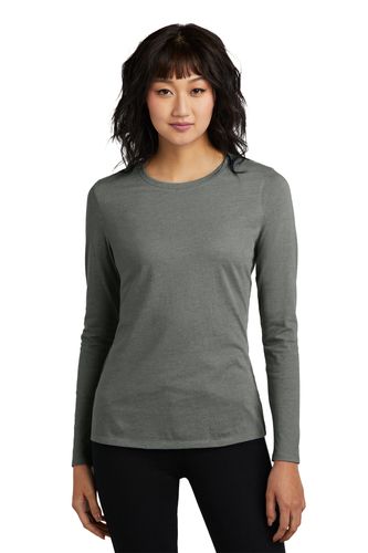 District Women's Perfect Blend CVC Long Sleeve Tee image thumbnail