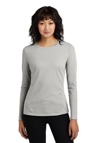 District Women's Perfect Blend CVC Long Sleeve Tee image thumbnail