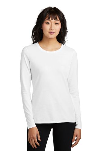 District Women's Perfect Blend CVC Long Sleeve Tee image thumbnail