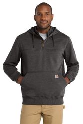 Image of Carhartt Rain Defender Paxton Heavyweight Hooded Zip Mock Sweatshirt