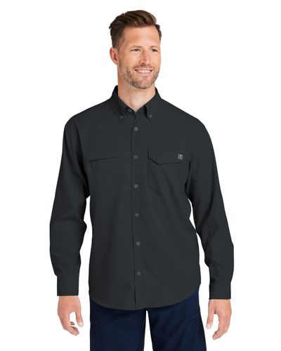 HUK Men's Tide Point Long Sleeve Shirt image thumbnail