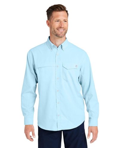 HUK Men's Tide Point Long Sleeve Shirt image thumbnail