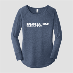 Image of Ladies District Tri-blend Long Sleeve Tee