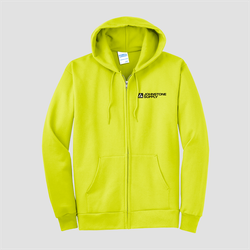 Image of Johnstone Tall Fleece Full Zip Hi Vis Hoodie