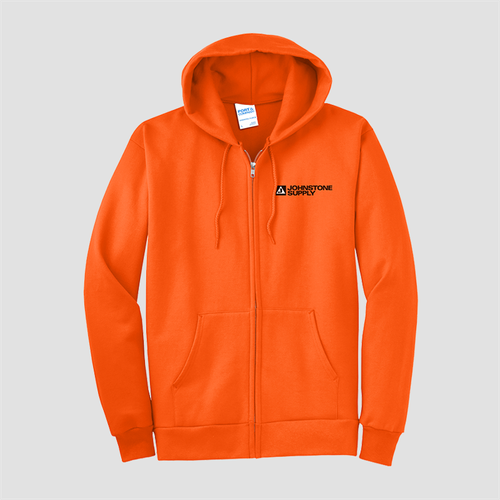 Johnstone Tall Fleece Full Zip Hi Vis Hoodie image thumbnail
