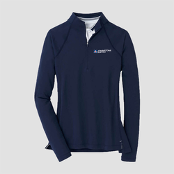 Image of Johnstone Peter Millar Women's Raglan Sleeve Perth Layer Quarter-Zip