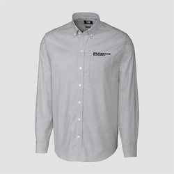 Image of Johnstone Cutter & Buck Stretch Oxford Stripe Men's Long Sleeve Dress Shirt