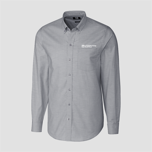 Johnstone Cutter & Buck Stretch Oxford Mens Big and Tall Long Sleeve Dress Shirt image thumbnail