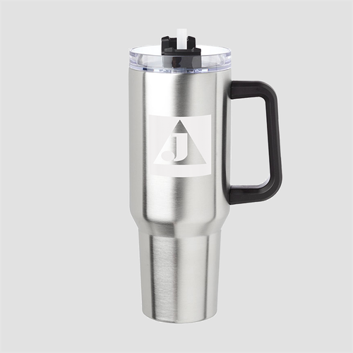 40 oz. Stainless Steel Travel Mugs w/ Handle image thumbnail