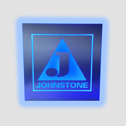 Image of Blue LED Backlit Johnstone Sign